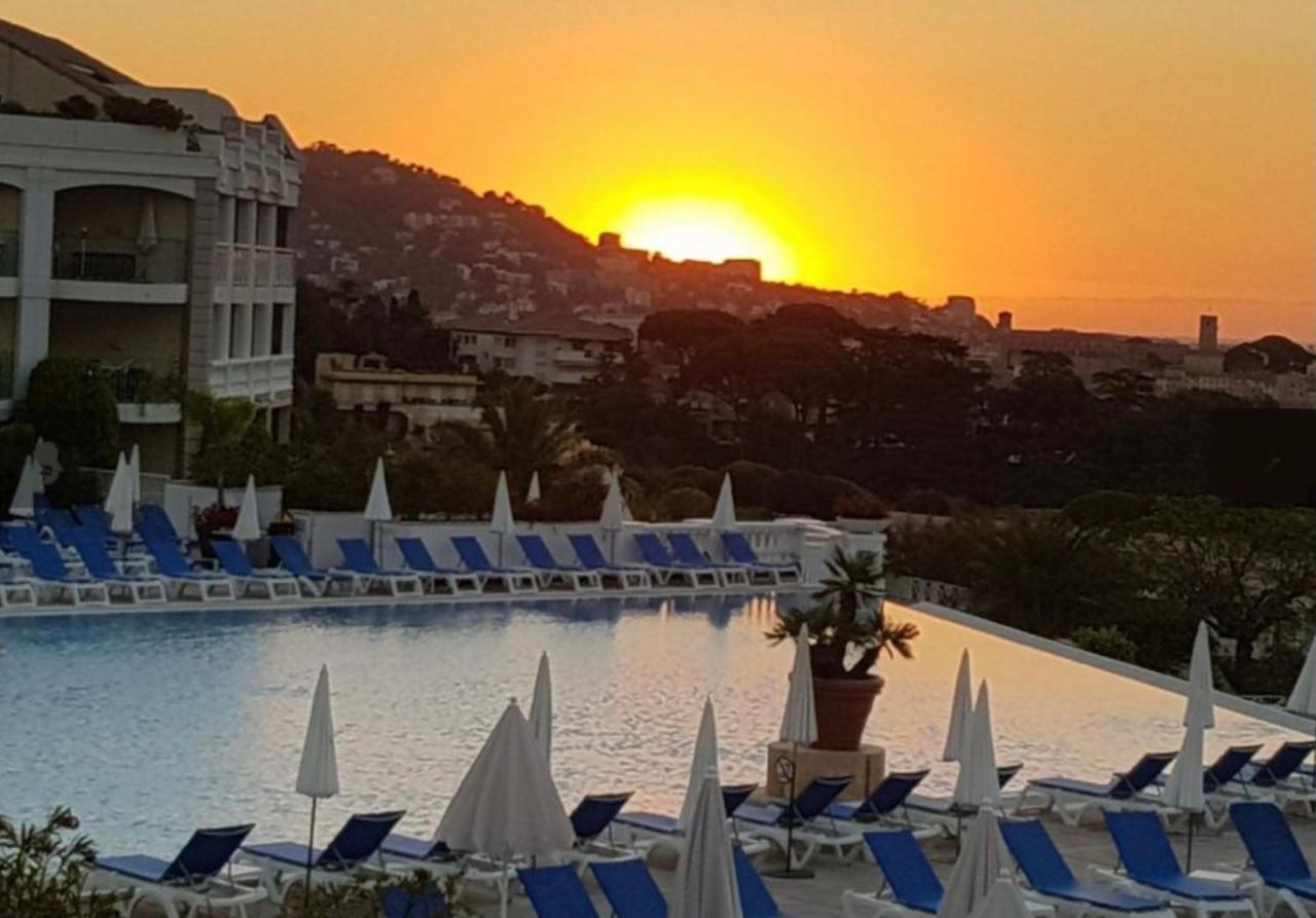 Exceptionnel Sur Cannes Vue Mer Piscine ภายนอก รูปภาพ